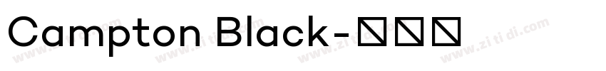 Campton Black字体转换